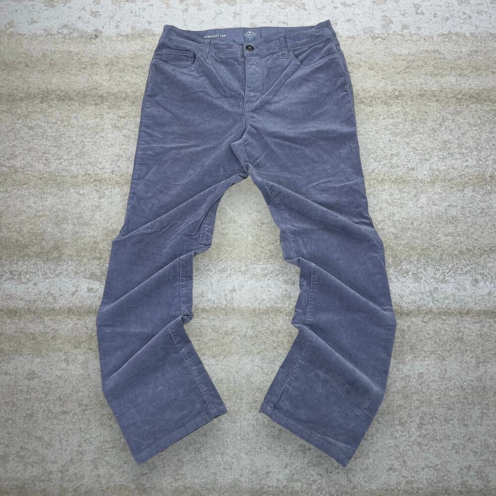 Vintage Y2K St Johns Bay Corduroy Pants 34x30 Regular Straight Leg Light Grey - Picture 2 of 4